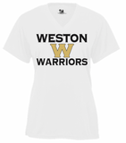 Weston Warriors W Ladies V-Neck Tee -Youth & Adult Sizes-(2 Colors & 2 Fabrics)