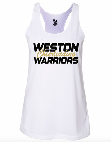 Weston Warriors Levels Ladies Racerback Tank-Youth & Adult Sizes- (2 Colors & 2 Fabrics)