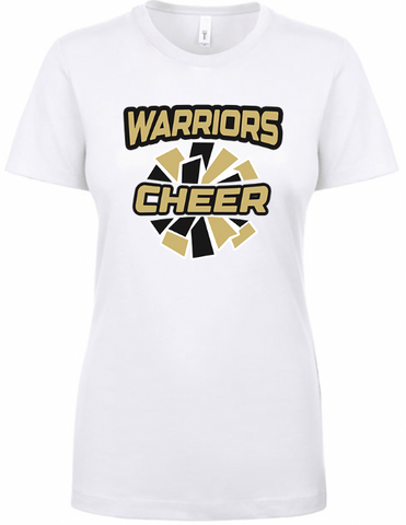 Weston Warriors Cheer PUFF Ladies Crew Tee- Youth & Adult Sizes-(2 Colors & 2 Fabrics)