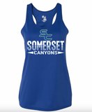 2024 Somerset Canyons Slice Ladies Racerback Tank -Youth & Adult Sizes- (3 Color Options & 2 Fabric Options)