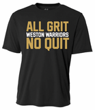 Weston Warriors NO QUIT Tee-Youth & Adult Sizes-(2 Colors & 2 Fabrics) (Copy)