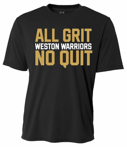 Weston Warriors NO QUIT Tee-Youth & Adult Sizes-(2 Colors & 2 Fabrics) (Copy)