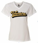 Weston Warriors Style Ladies V-Neck Tee -Youth & Adult Sizes-(2 Colors &2 Fabrics)