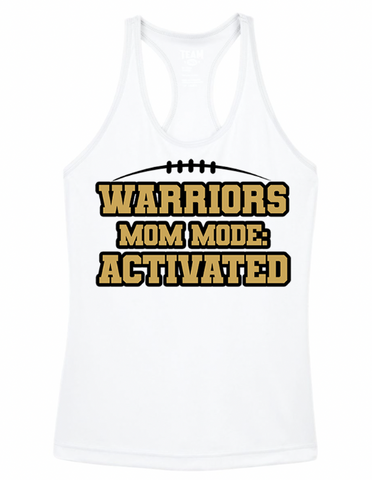 Weston Warriors MOM MODE Racerback Ladies Tank (2 Colors & 2 Fabrics)