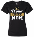 Weston Warriors PROUD CHEER MOM Ladies V-Neck Tee - Adult Sizes-(2 Colors & Fabrics)