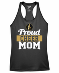 Weston Warriors PROUD CHEER MOM Racerback Ladies Tank (2 Colors & 2 Fabrics)