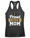 Weston Warriors PROUD CHEER MOM Racerback Ladies Tank (2 Colors & 2 Fabrics)
