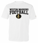 Weston Warriors Football Tee-Youth & Adult Sizes- (2 Colors & 2 Fabrics)