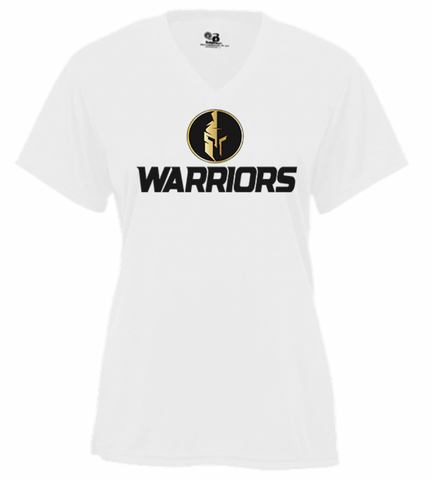 Weston Warriors Runner Ladies V-Neck Tee -Youth & Adult Sizes-(2 Colors & Fabrics)