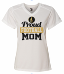 Weston Warriors PROUD MOM Ladies V-Neck Tee - Adult Sizes-(2 Colors & Fabrics)