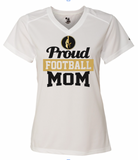 Weston Warriors PROUD MOM Ladies V-Neck Tee - Adult Sizes-(2 Colors & Fabrics)