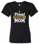 Weston Warriors PROUD MOM Ladies V-Neck Tee - Adult Sizes-(2 Colors & Fabrics)