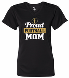 Weston Warriors PROUD MOM Ladies V-Neck Tee - Adult Sizes-(2 Colors & Fabrics)