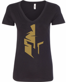 Weston Warriors Battle 26 Ladies V-Neck Tee - Adult Sizes-(2 Colors & Fabrics)