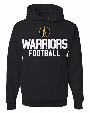 Weston Warriors Football BATTLE SCAR Hoodie -Youth & Adult Sizes-