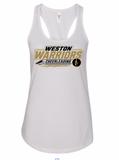 Weston Warriors STATEMENT Ladies Racerback Tank-Youth & Adult Sizes- (2 Colors & 2 Fabrics)