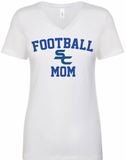 Somerset Canyons Football Mom BLEND V-Neck Tee- (4 Colors)