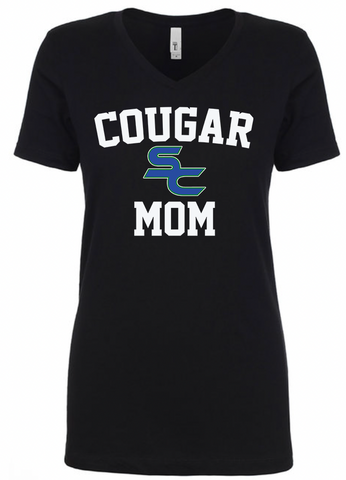 Somerset Canyons Cougar Mom BLEND V-Neck Tee- (4 Colors)