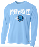 Somerset Panthers Football Logo Long Lightweight Tee (3-Colors)
