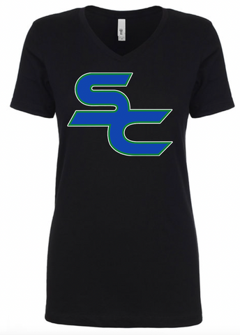 Somerset Canyons SC Ladies V-Neck Tee- (3 Colors)
