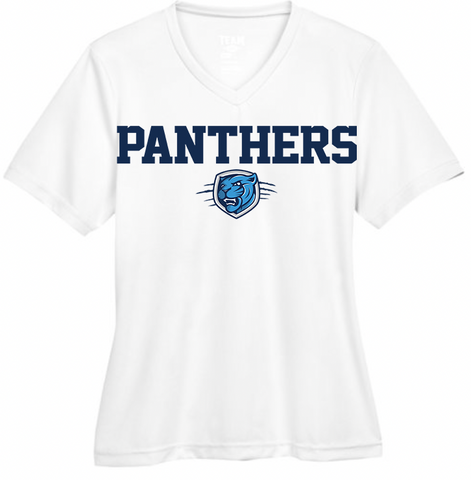 Somerset Panthers 22 Lightweight Ladies V-Tee (4-Colors)