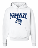 Spanish River Sharks FOOTBALL Hoodie- (3 Colors)