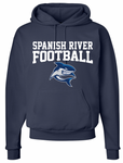 Spanish River Sharks FOOTBALL Hoodie- (3 Colors)