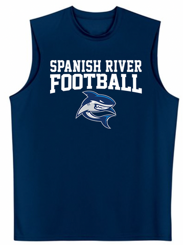 Spanish River FOOTBALL Muscle Tee (2-Colors)